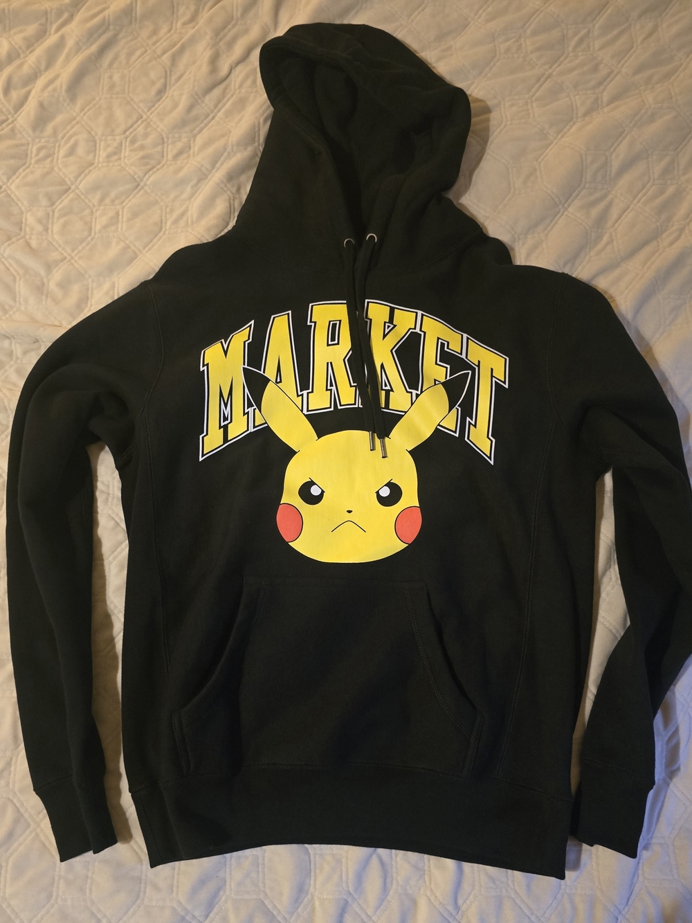Market X Pokemon Pikacha Black Hoodie Sz S